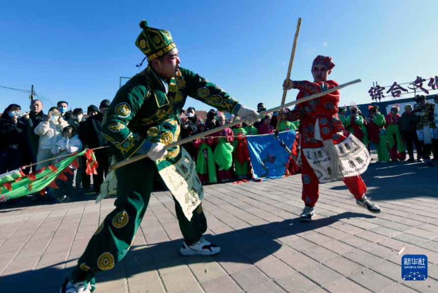 河北丰宁:非遗“黄旗武会”迎元宵