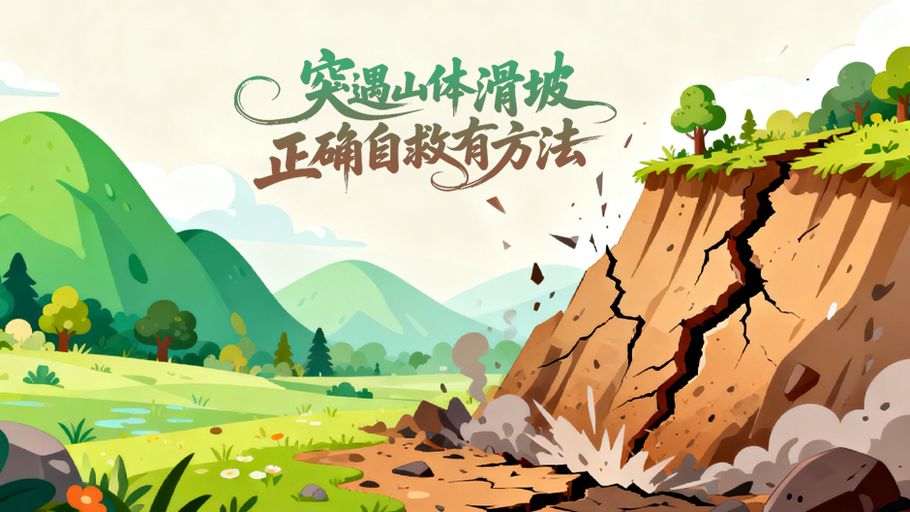 冀时长图丨突遇山体滑坡 正确自救有方法