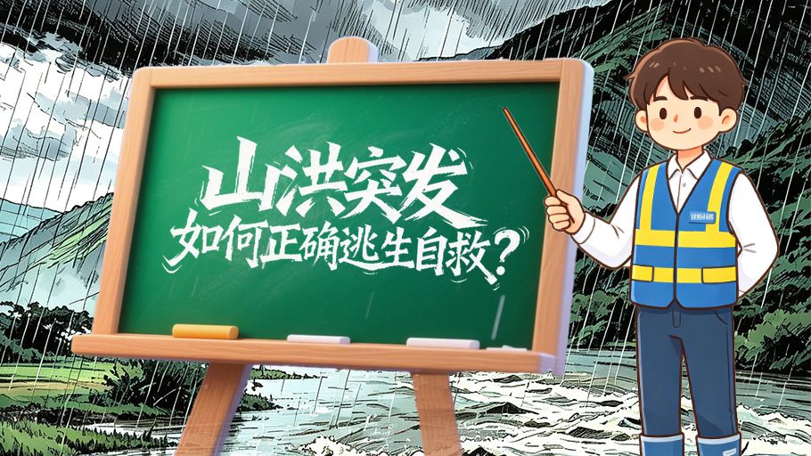 漫科普丨山洪突发 如何正确逃生自救？