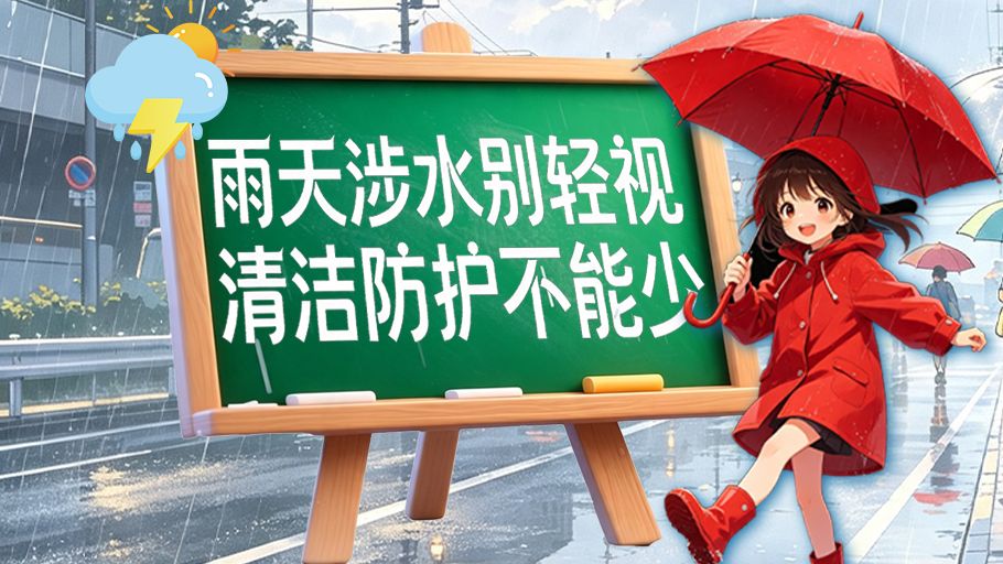 漫科普｜雨天涉水别轻视，清洁防护不能少