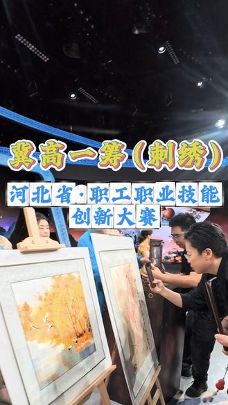 河北文旅宣传使者大海探访《“冀”高一筹》刺绣技艺赛场