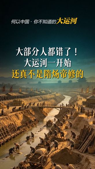 何以中国·你不知道的大运河丨大部分人都错了！大运河一开始还真不是隋炀帝修的