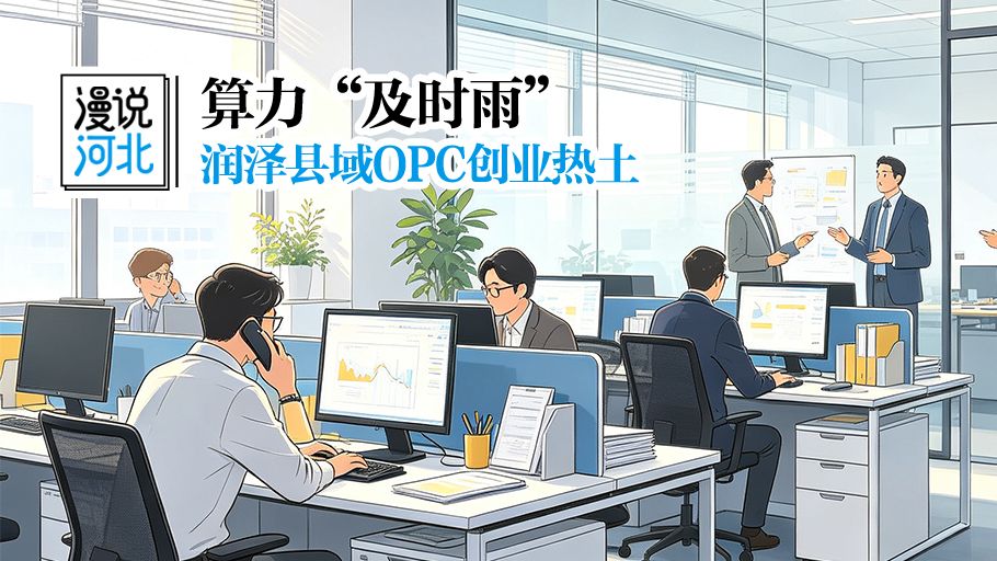 漫说河北丨算力“及时雨”润泽县域OPC创业热土