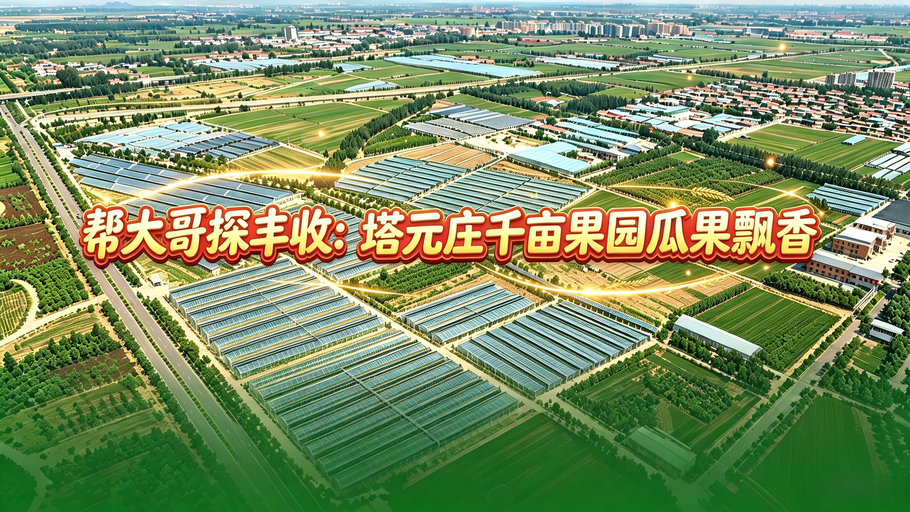 【冀时直播】帮大哥探丰收：塔元庄千亩果园瓜果飘香