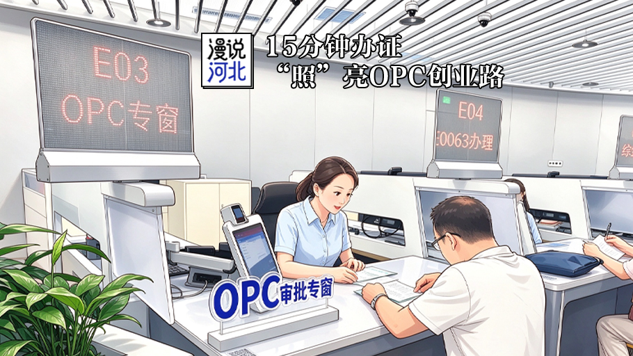 漫说河北丨15分钟办证，“照”亮OPC创业路