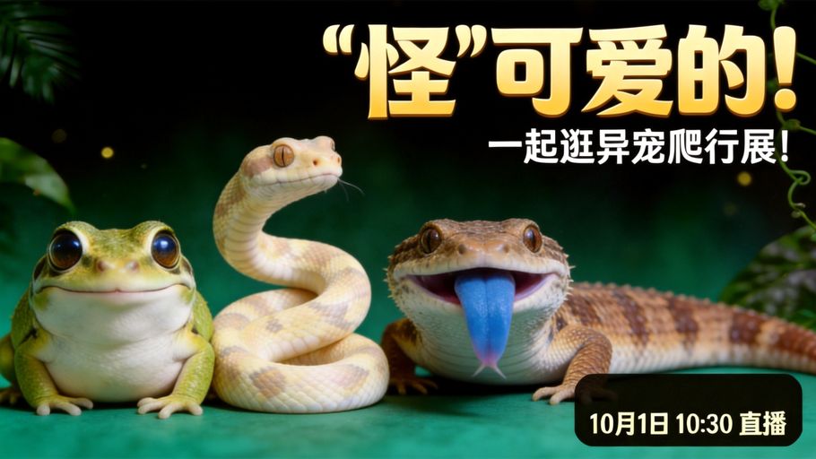 【冀时直播】“怪”可爱的！一起逛异宠爬行展！
