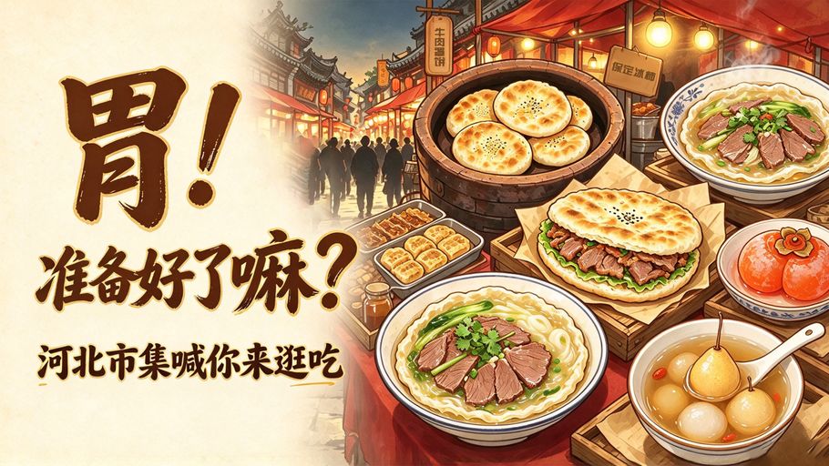 河北到底哪里美丨胃！准备好了嘛？河北市集喊你来逛吃
