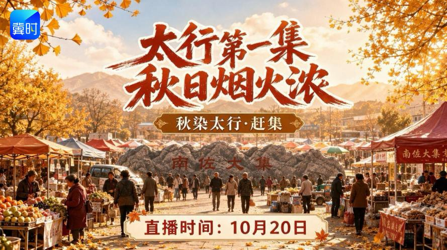 【冀时直播】秋染太行·赶集｜太行第一集，秋日烟火浓