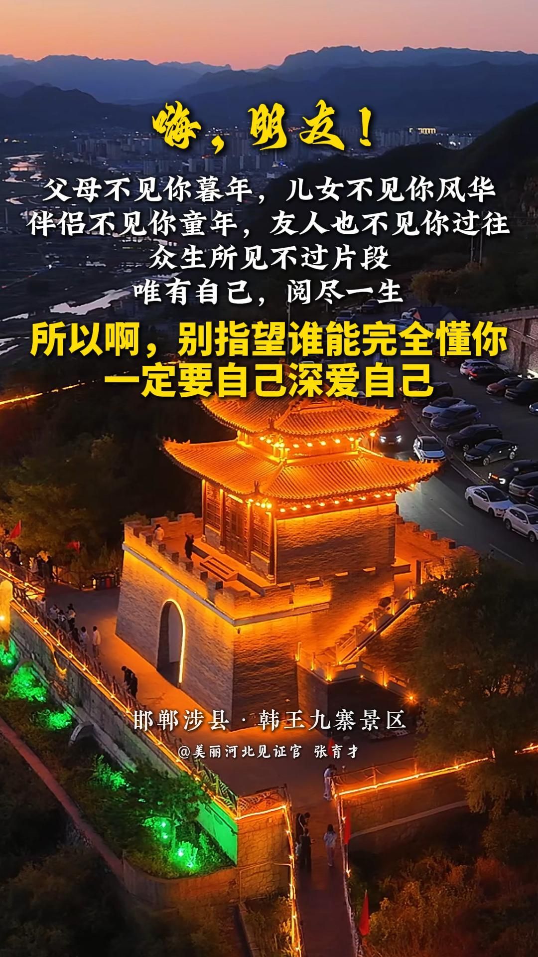 父母不见你暮年，儿女不见你风华，伴侣不见你童年，友人也不见你过往。众生所见不过片段，唯有自己，阅尽一生。所以啊，别指望谁能完全懂你，一定要自己深爱自己。