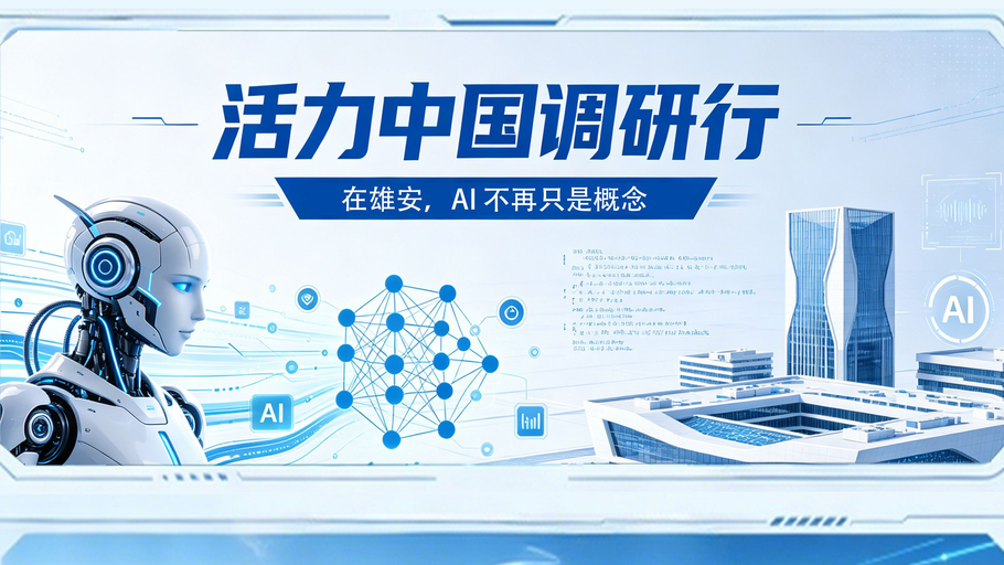 漫说 │ 活力中国调研行——在雄安，AI 不再只是概念