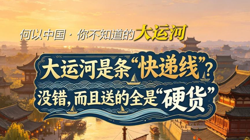 何以中国·你不知道的大运河丨大运河是条“快递线”？没错，而且送的全是“硬货”