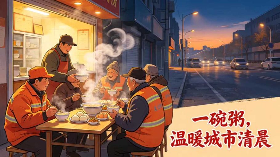 一碗粥，温暖城市清晨